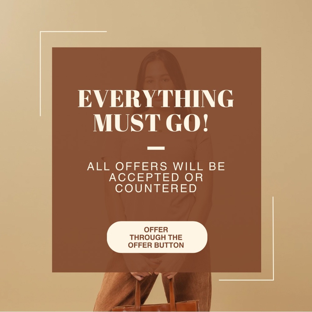 Everything must go!